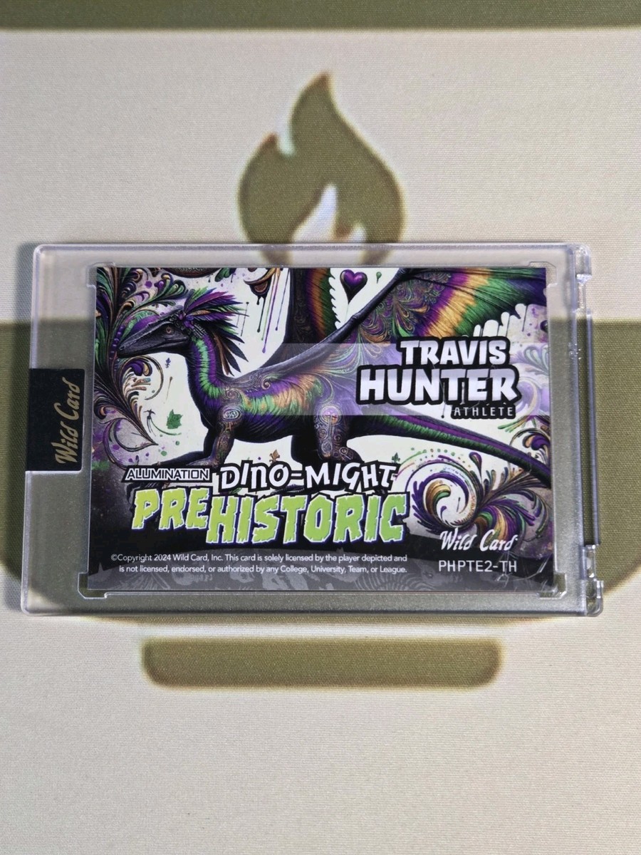 2024 Wild Card Dino-Might PREHISTORIC 🔥 Travis Hunter 3/10