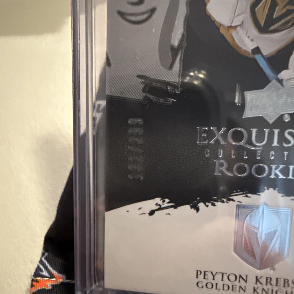 2020-21 Upper Deck Exquisite Collection Rookies #R7 Peyton Krebs /299 - Image 3 of 3