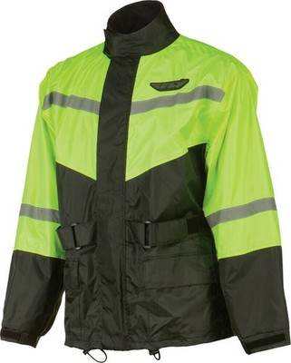 Fly Racing All-Weather Rain Suit  Waterproof & Reflective Trim - 2 Piece - Black