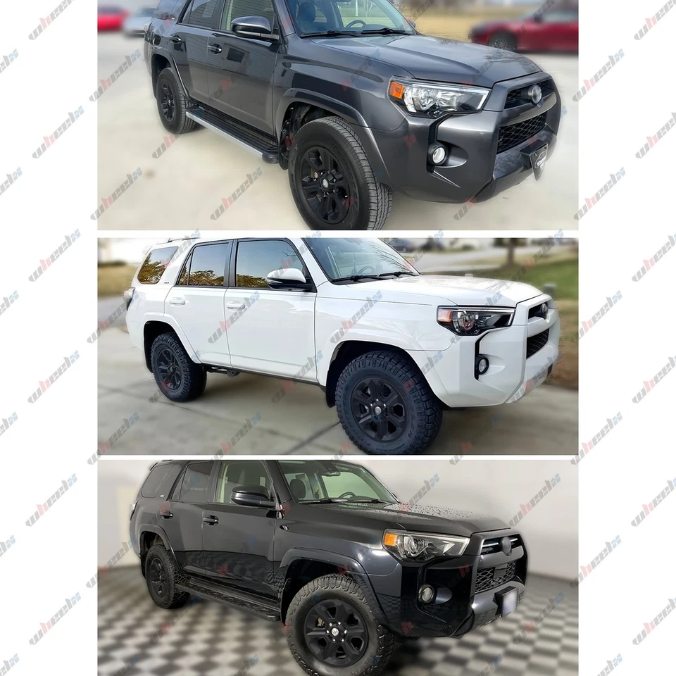 Tapacubos tapacubos cubiertas de llanta completa para Toyota 4 Runner SR5 2014-2024 17" negro Foto 2 de 4