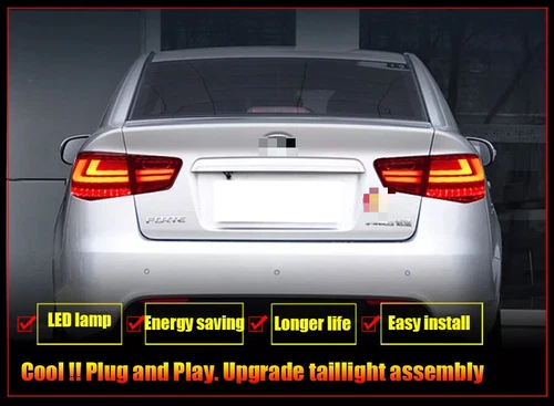 Tail Lights Assembly For Kia Forte 2010-2013 LED Turn Signal Dynamic Whole set - Picture 5 of 20