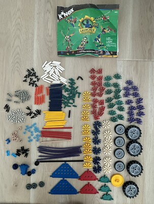 K'nex Launcher 300+ Piece Building Set Bonus K'nexman #13043 *Read Description!*
