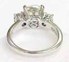 HSN Colleen Lopez Sterling Silver Cushion-Cut & Round White Topaz Ring Size 6 — photo 4