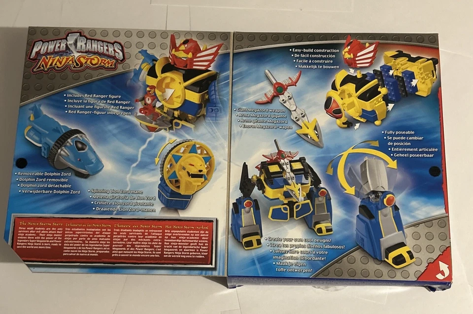 Nuevo En Caja Mega Bloks Power Ranger Ninja Storm Storm Megazord Modelo 5721-2003 Foto 2 de 4