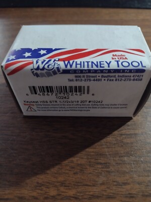 Whitney Tool Company keyseat Cutter 1-1/2x3/16