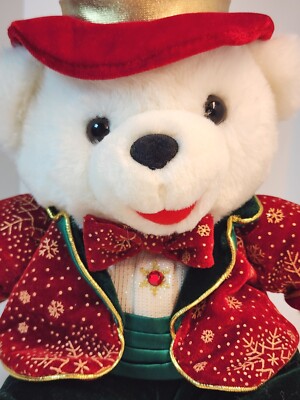 2003 Snowflake Teddy Bear Stuffed Animal Plush Dandee Collector's  Christmas 11''