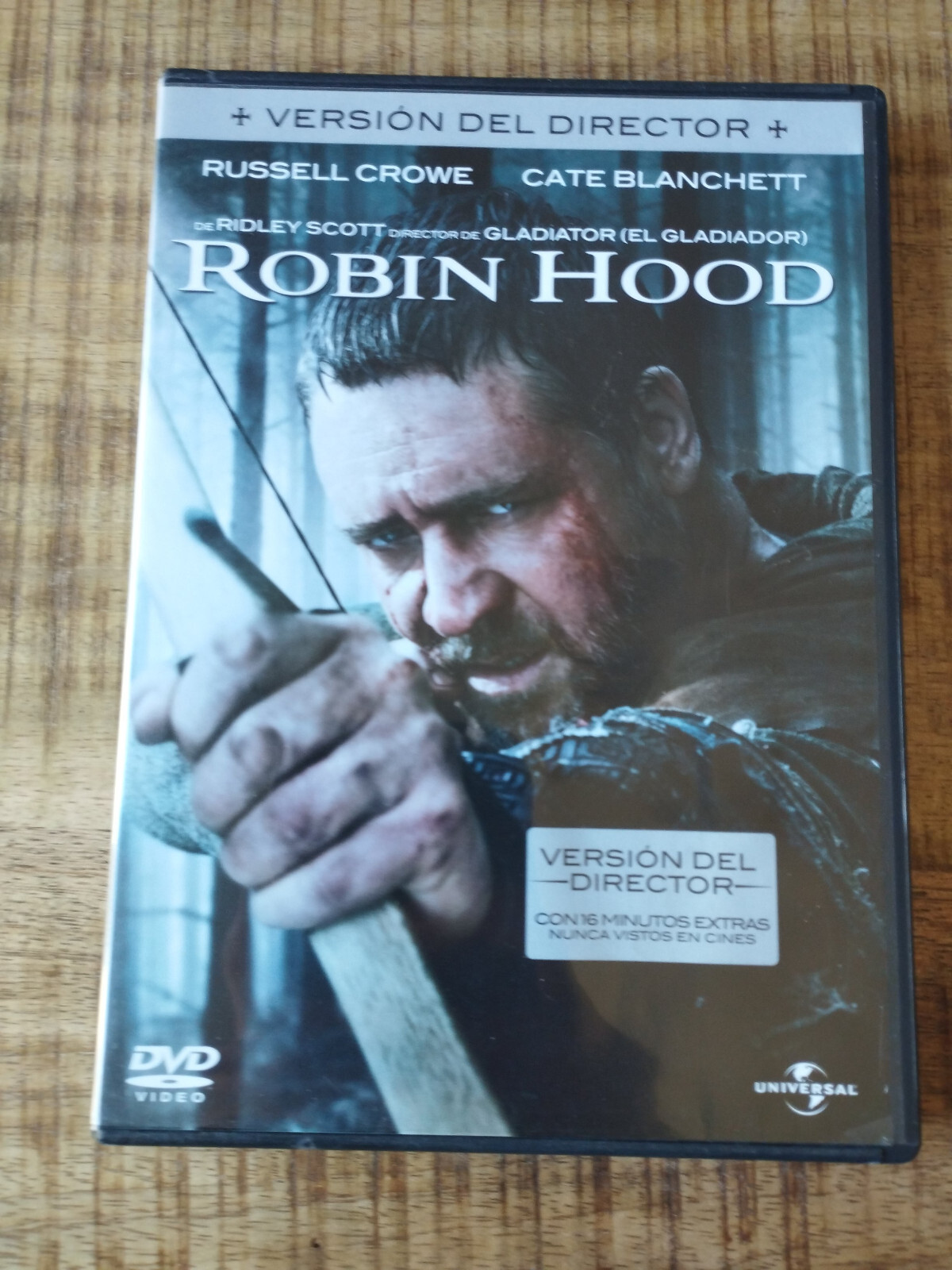 Robin Hood Russell Crowe Ridley Scott - DVD + Extras Spanish English Region 2 Am