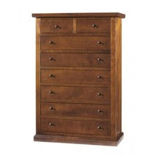 Mar.c.a. Design Cassettiera 6+2 Cassetti Arte Povera Noce Scuro Legno