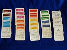 Monopoly Cards Traditional Spare Pieces - Vintage - Set A - Please choose:-
