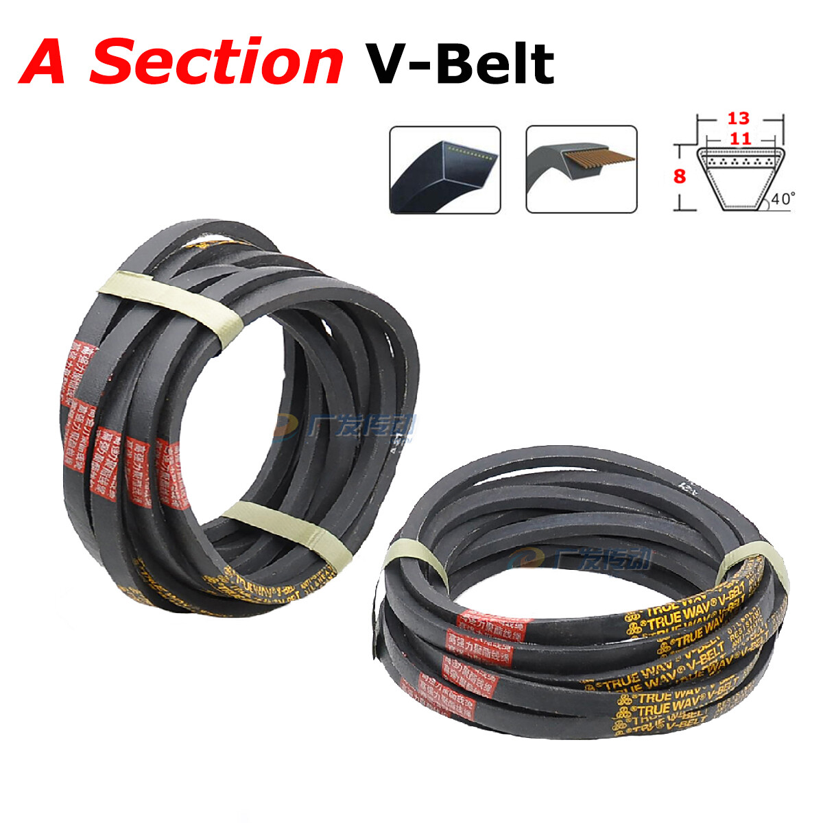 Strongbelt Keilriemen Profil A13 - 1215 Mm Länge Antriebsriemen