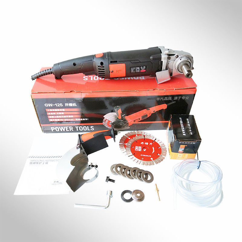 220V 1800W Double Blade Cement Wall Slotting Cutter for Brick Grooves  