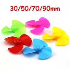 Accesorios de hélice de plástico de 3 hojas de 30-90 mm para eje de 2 mm modelo RC barco avión hágalo usted mismo