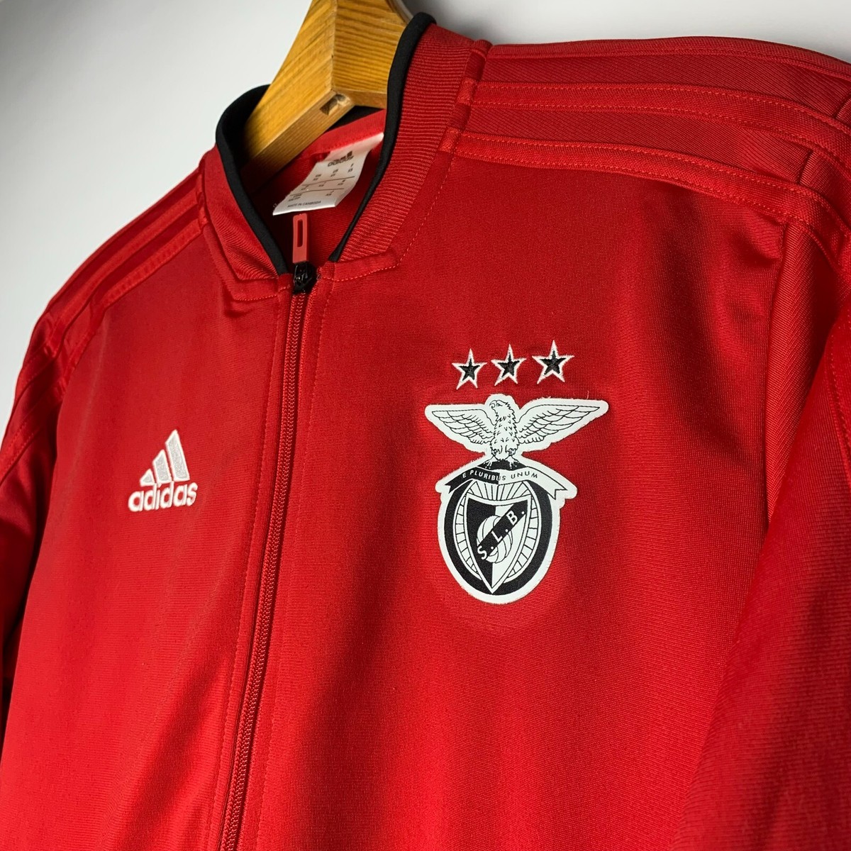 BENFICA 2018 FOOTBALL SOCCER TRAINING TRACK JACKET ADIDAS sz