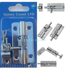 Barrel Bolt Lock Cabinet Door Latch Lock Windows Garage Tower Bolt & Screw 6cm