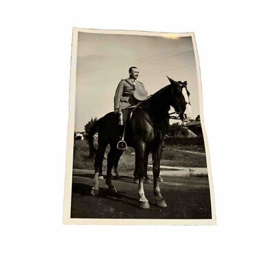 Carl Gustaf Emil Mannerheim Finnish commander on Horseback RPPC Vintage Postcard