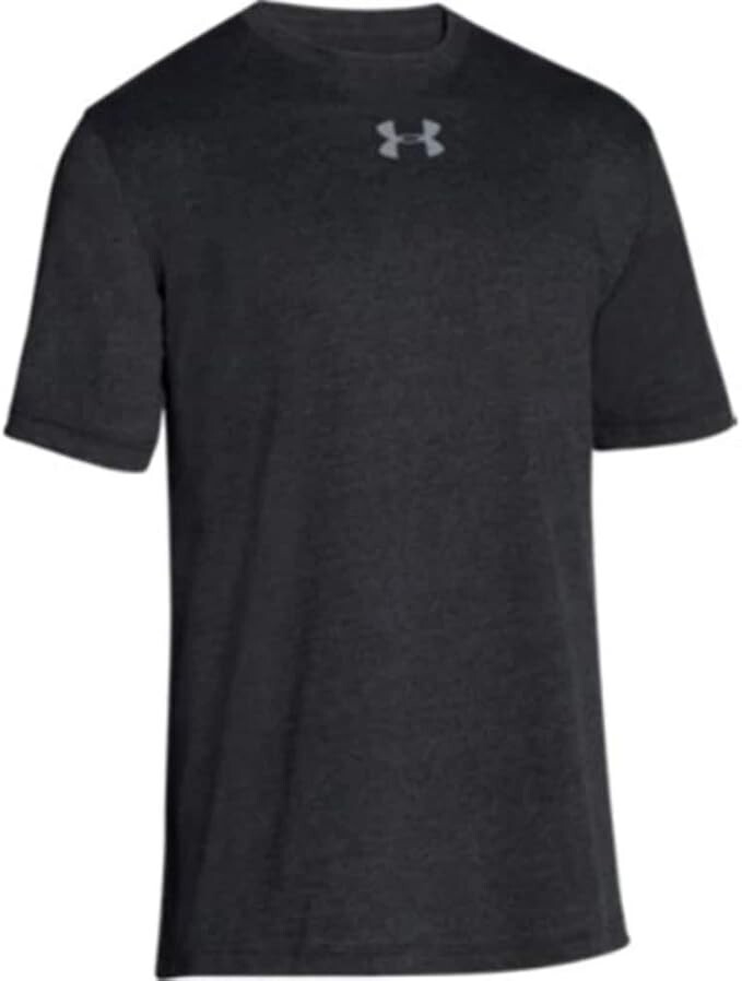 Under Armour Cotton Blend Stadium Tee - Black Heather - Large