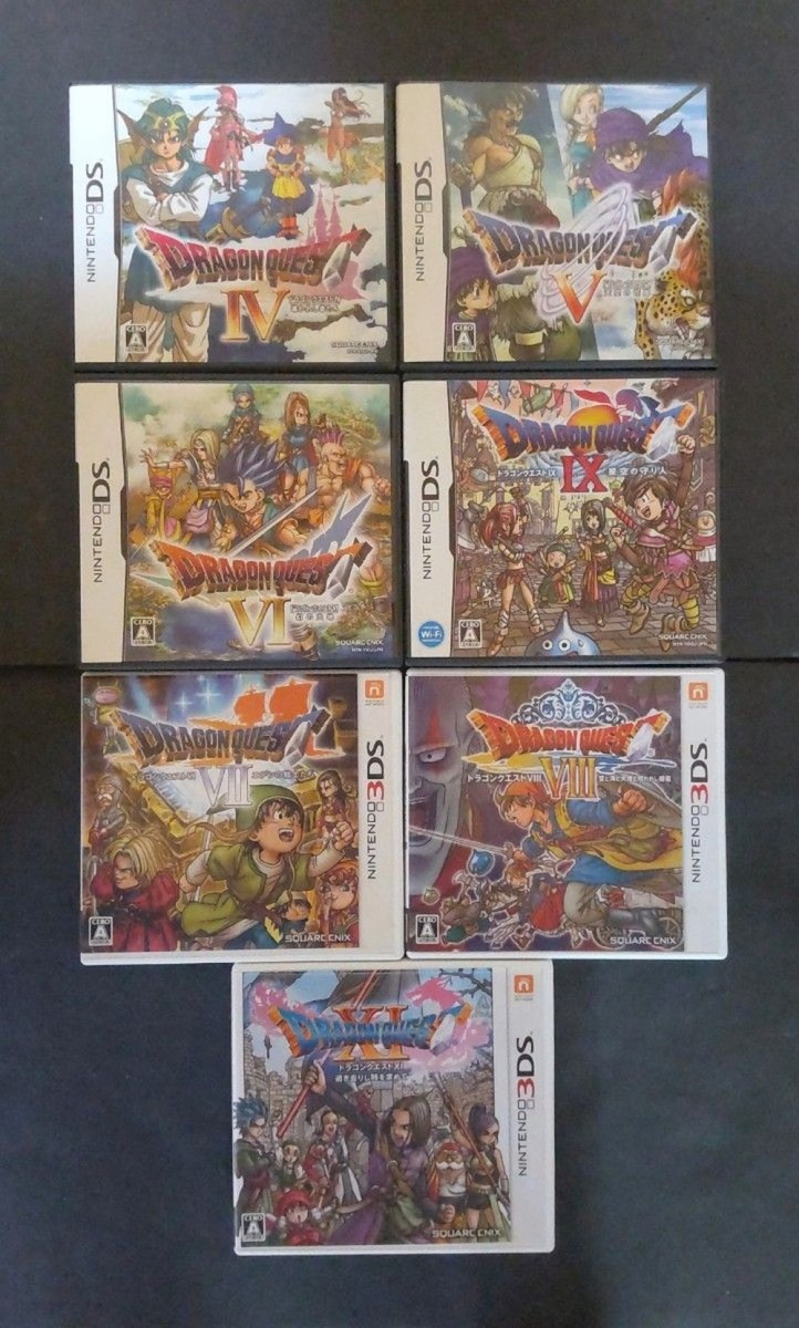 Very Good Dragon Quest 4 5 6 9 & 3DS 7 8 11 7 Set DQ Japan