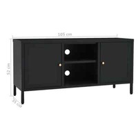 Tv Schrank Lowboard Fernsehtisch Unterschrank Stahl Glas Fernsehschrank 3 Farben