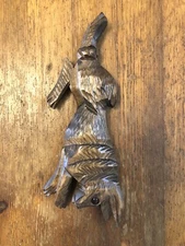 Black Forest Cuckoo Clock - Side Trim Piece /Rabbit For A Hunters Clock