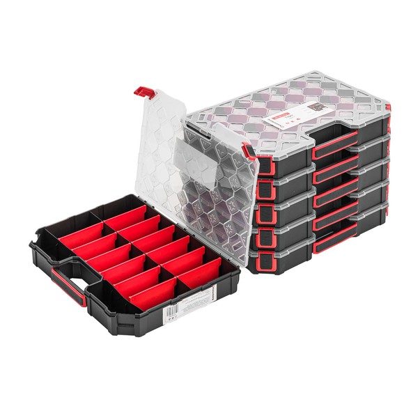 6X Sortimentskasten Tager 284X390X60 Sortimentsbox Kistenberg Sortierbox-image