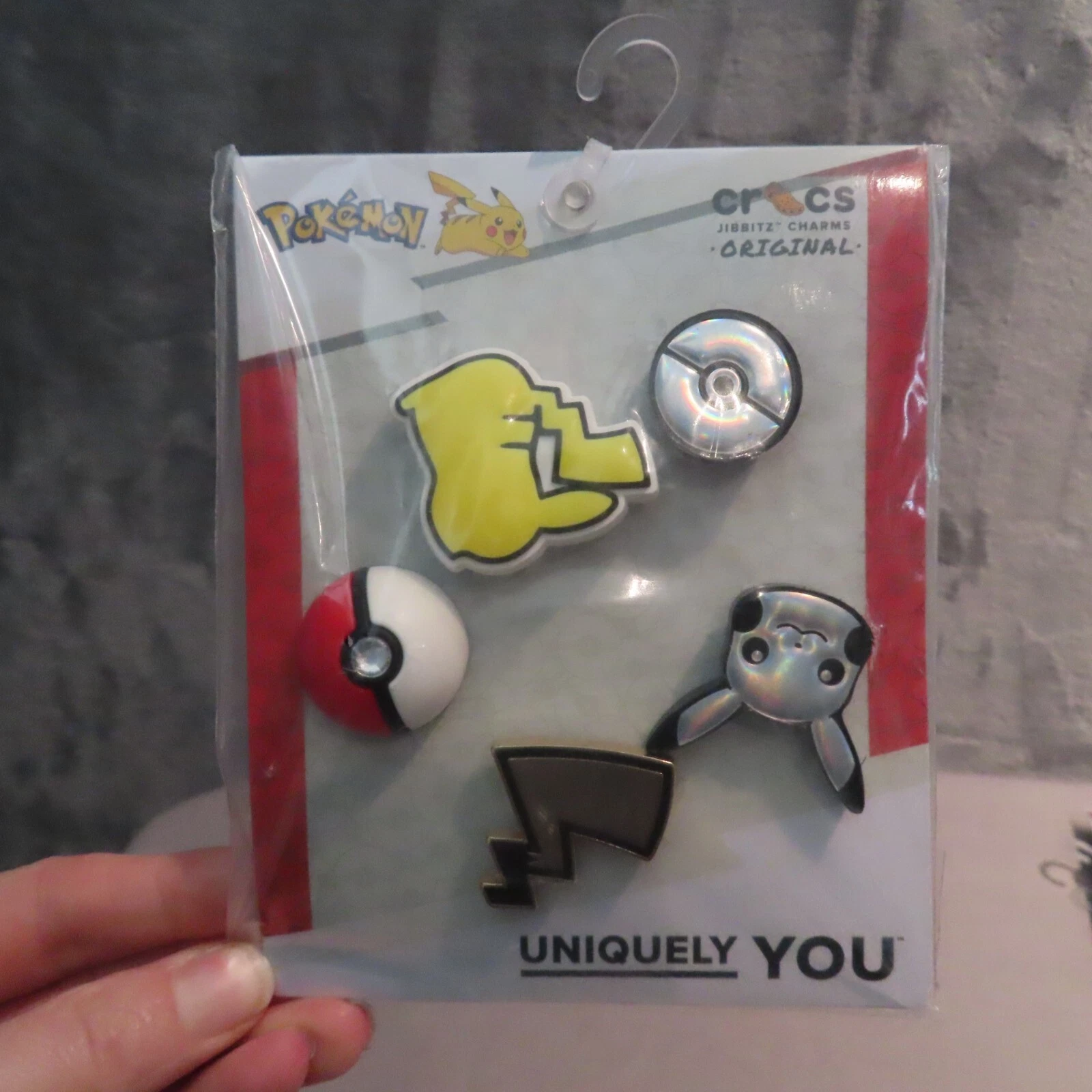 Pokemon Genuine CROCS JIBBITZ Shoe Charms Original Authentic 5 pc Light Up New