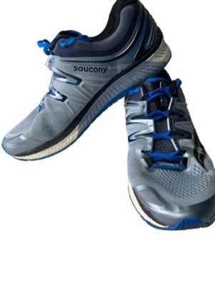 Saucony Mens Shoe 11w Hurricane ISO Blue athletic running