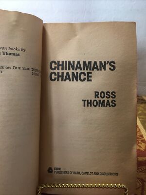 CHINAMAN'S CHANCE By Ross Thomas Vintage Paperback 1979 | eBay