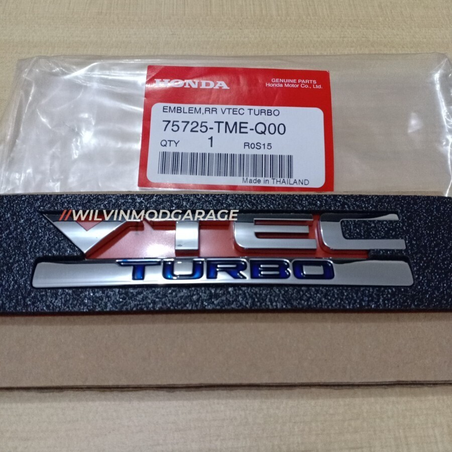 Genuine Original Thailand Honda Civic CR-V Vtec Turbo Rear Trunk