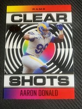 2021 Panini Illusions Football #CS4 Aaron Donald Clear Shots Los Angeles Rams 