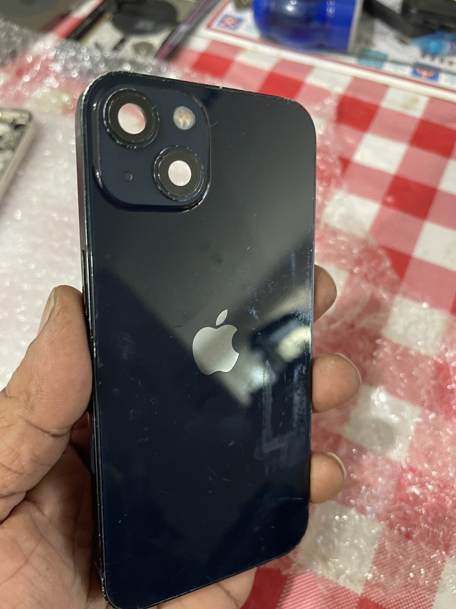 iPhone 13 OEM Geniune Housing Condition Used Back Glass - Midnight