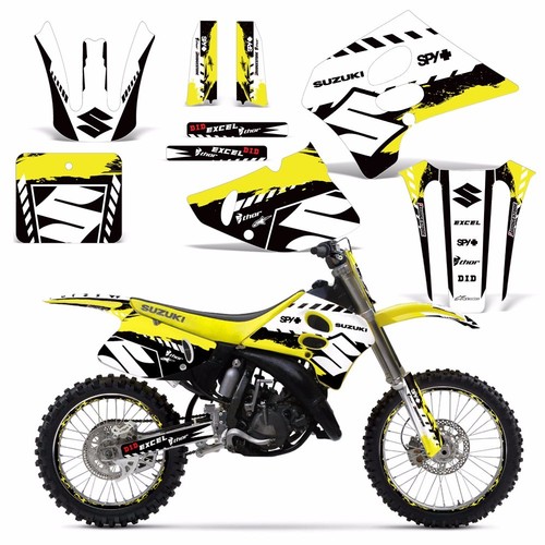 Decal Graphic Kit w/ Backgrounds Suzuki RM125 RM 125/250 RM250 Dirt Bike 93-95  W | eBay