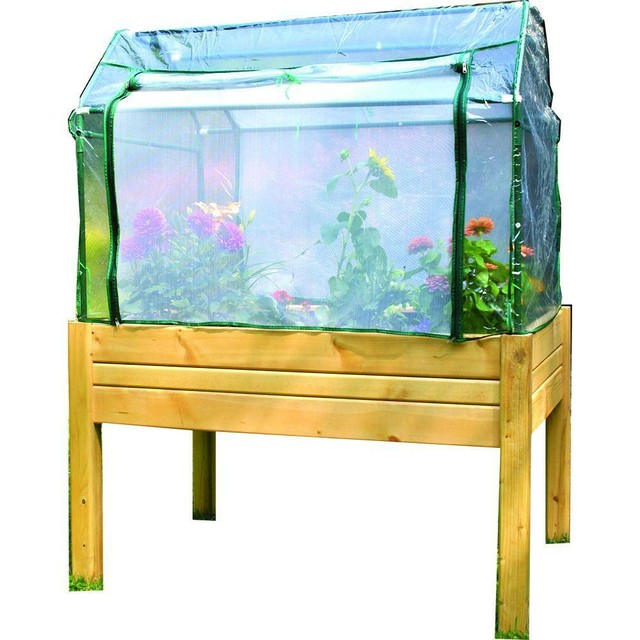 Raised Garden Bed Planter Vegetable Table Optional Enclosure Portable 3