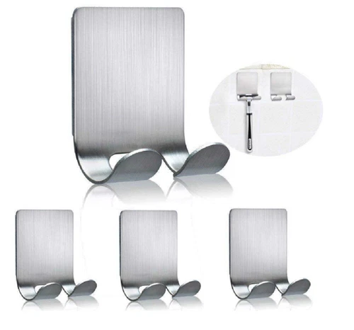 12/36-teiliges Edelstahl Halter Set - selbstklebende Wandhaken für Rasierer NEU - Bild 6 von 17