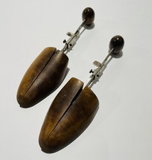 Vintage Antique Shoe Dark Wood Form Stretcher Trees Store Display Steampunk Prim