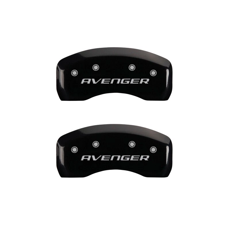 2008-2014 Dodge "Avenger" Front + Rear Black MGP Brake Disc Caliper Covers 4pc - Image 3 of 4