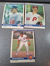 1984 Fleer #497 Martinez #32 Gross #108 Niedenfuer d483