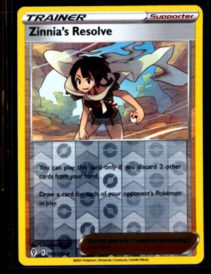 1x Zinnia's Resolve 164/203 Reverse Holo Rare TCG Pokemon NM 0413#241-244