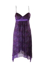 Laundry By Shelli Segal Purple Printed Embellished Cocktail Dress 2