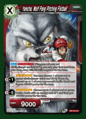 NM-Mint DBS:M Yamcha, Wolf Fang Pitching Fistball - EB1-02 - UC Battle Evolution