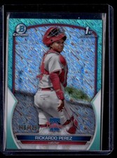 2023 Bowman Chrome Prospects Aqua Shimmer Refractor Rickardo Perez 116/125