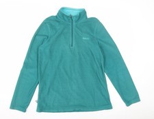 Unisex Adults UK Size 12 Regatta Green Full Zip Sweatshirt