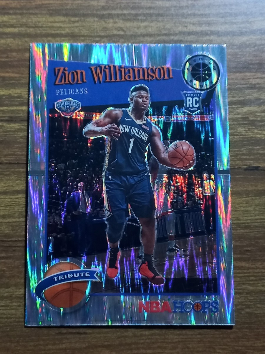 ZION WILLIAMSON 2019-20 Panini Hoops Premium Tribute Silver Flash