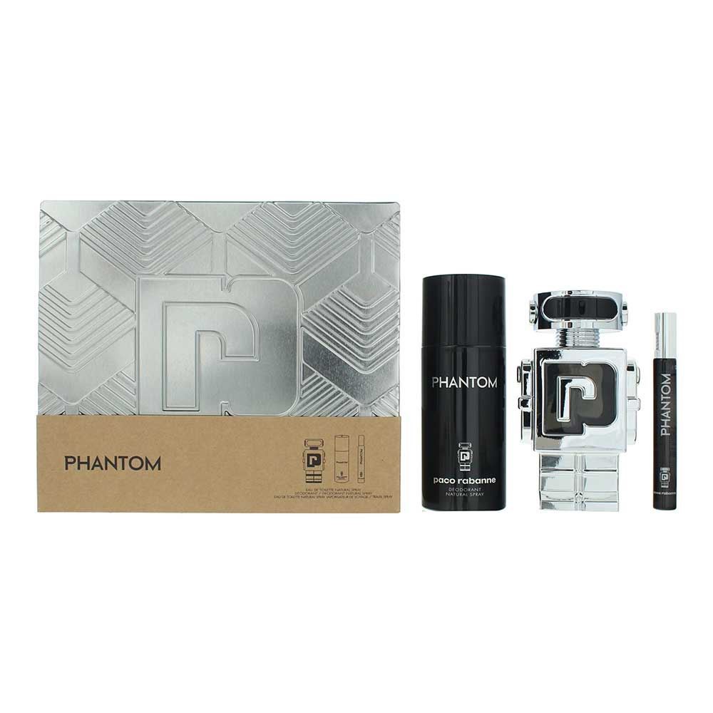 Paco Rabanne Phantom Gift Set 100Ml Edt-S - Black - Image 2