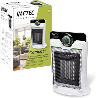 Imetec Eco Ceramic Power Eco Compact Keramik Heizlüfter 2000W Energiesparend