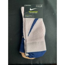 Nike Swoosh Lightweight Crew Socks Young Athletes Size YTH 5Y-7Y 2 Pair Pack