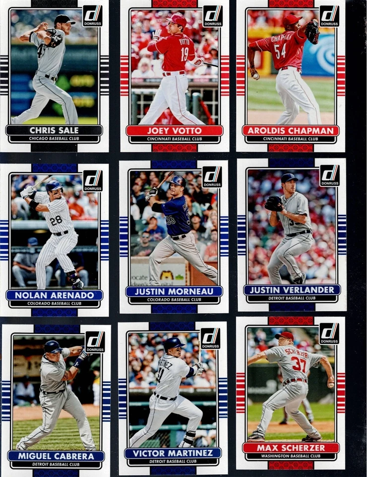 2015 DONRUSS Baseball 1-250 Complete Your Set BUY MORE SAVE MORE - Image 2 of 4