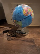 EARTH GLOBE & Stand -CELESTIAL Globe -Night Light -USA Toyz- Constellations 
