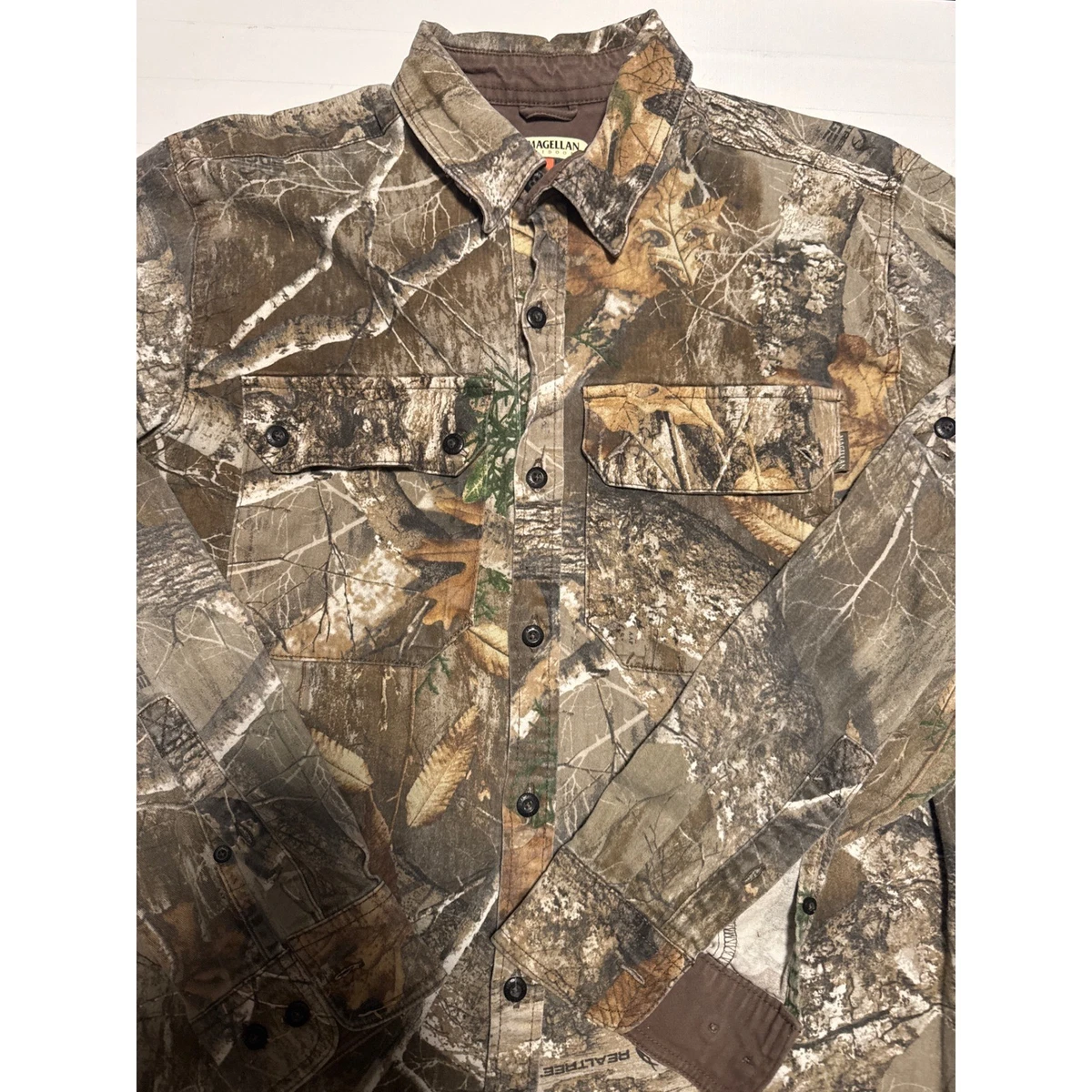 Chemise De Chasse Magellan Outdoors – Homme, Taille XL, Manches Longues, Camouflage Realtree