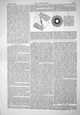 Original alter antiker Druck 1867 Ingenieur Elektromaschine Zeichnungsinstrument