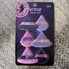 Set of 6 Powder Puffs for Flawless Makeup Application and Blending